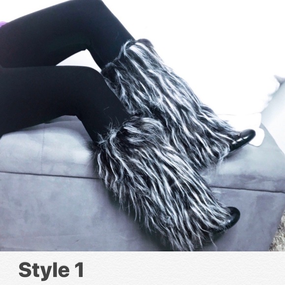 Furry Leg Warmer / Boot Cover - Picture 2 of 4